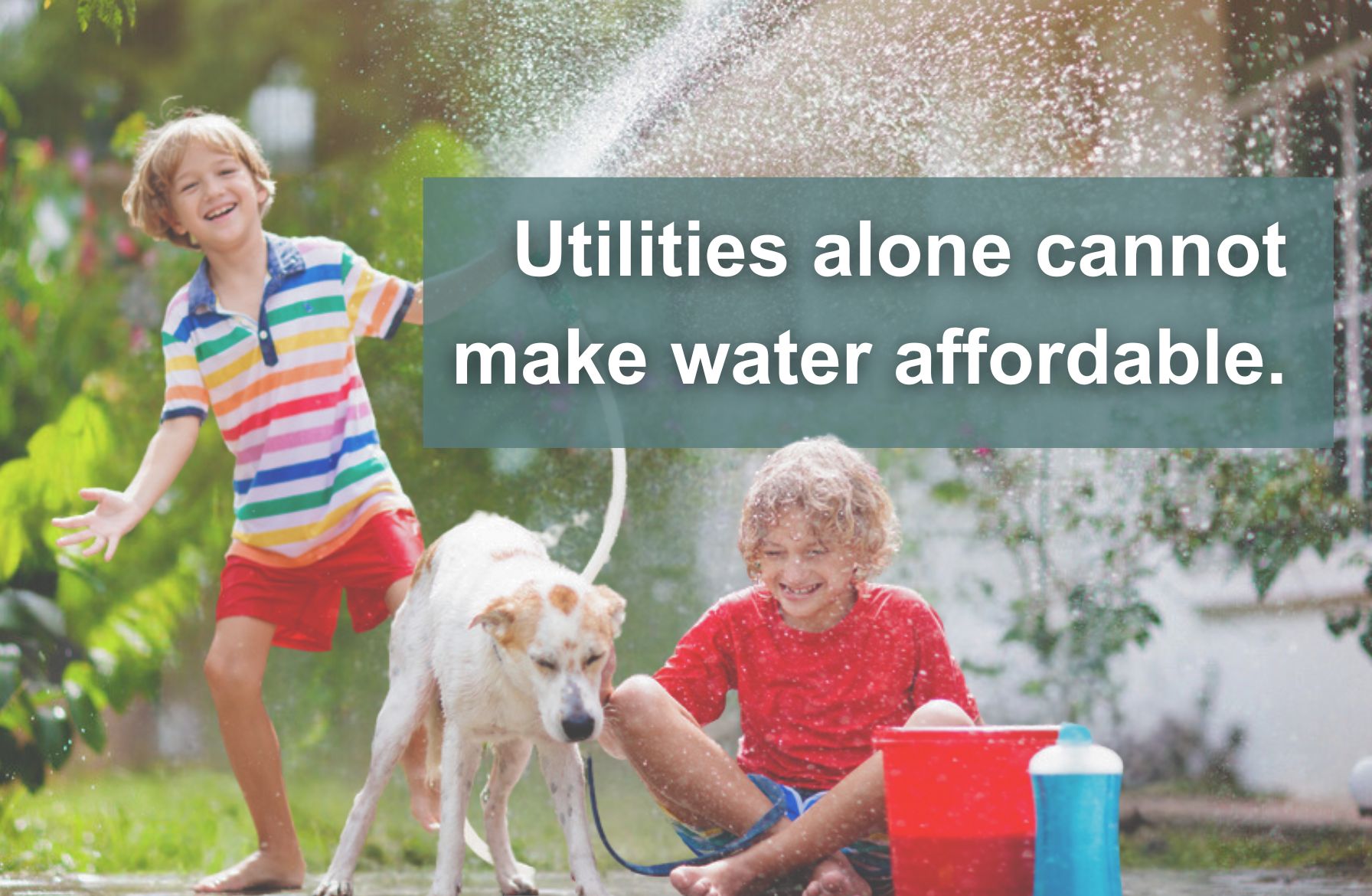 Utilities alone cannot make water affordable.