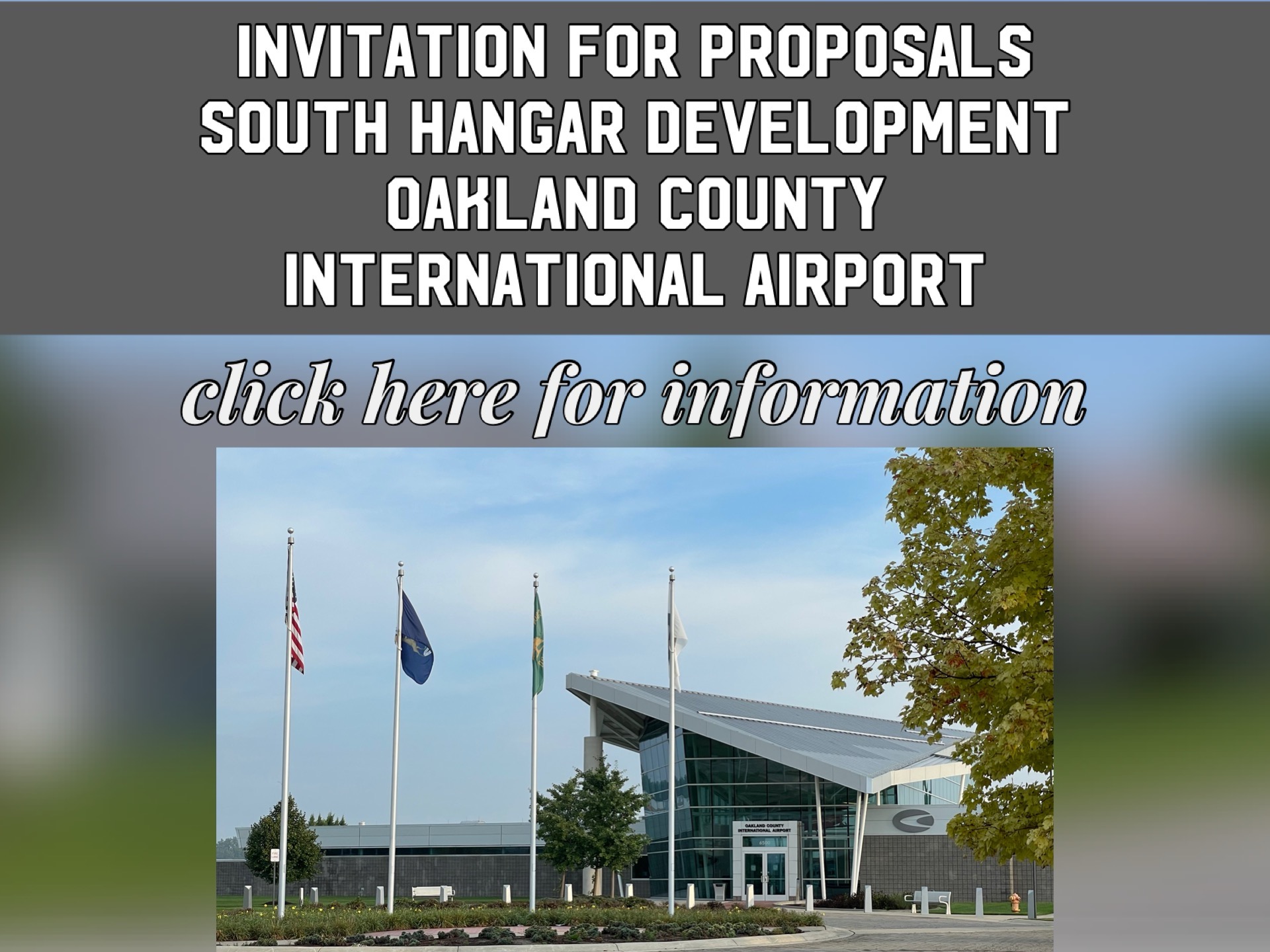 Oakland County International Airport Invitation for Proposals