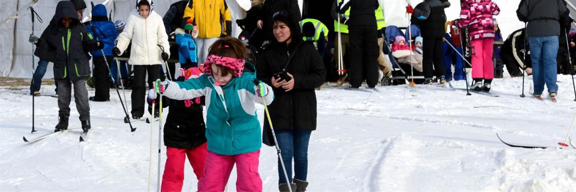 snow shoeing