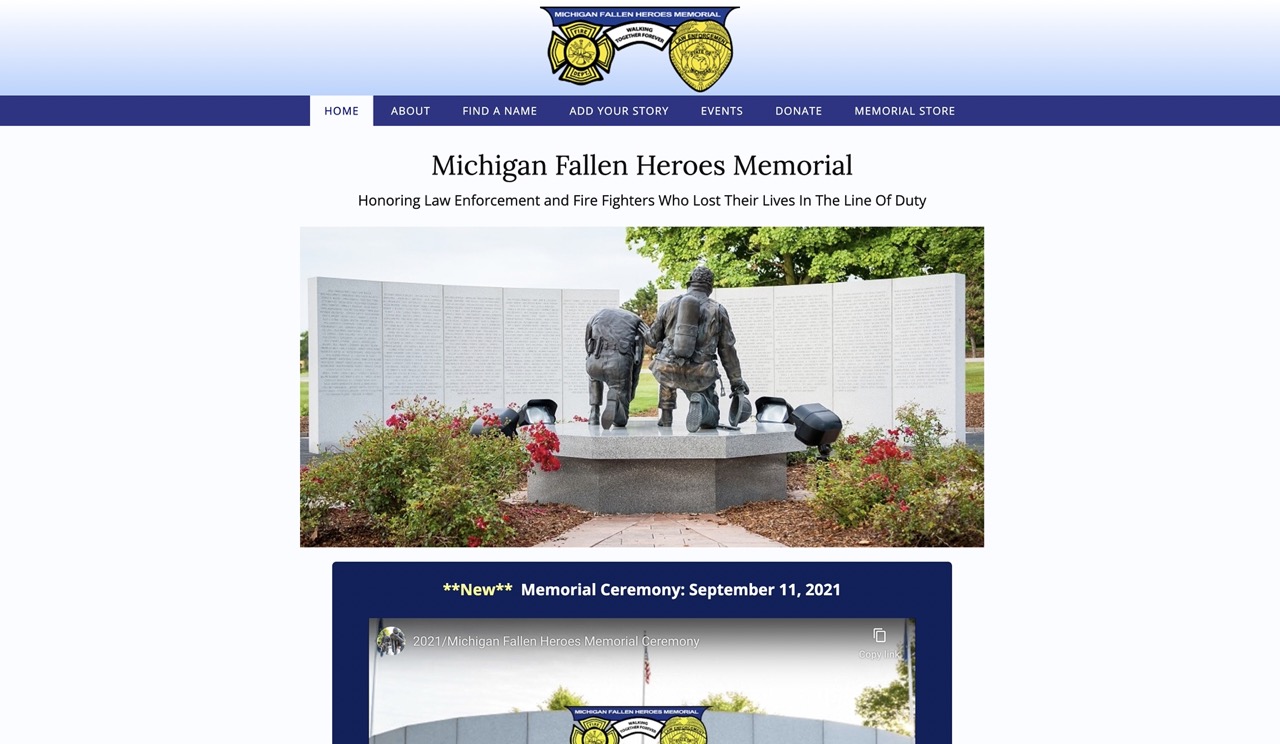 Michigan Fallen Heroes Memorial Website