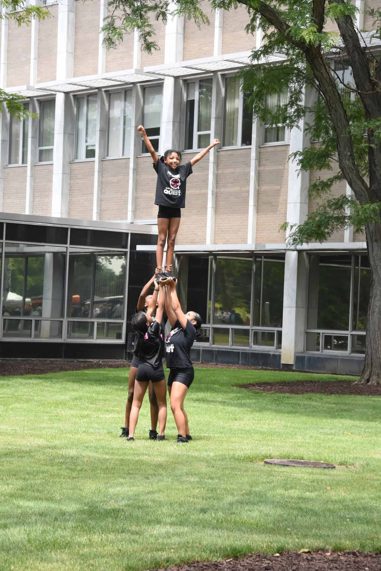 Quest Athletics perform at Juneteenth celebration.