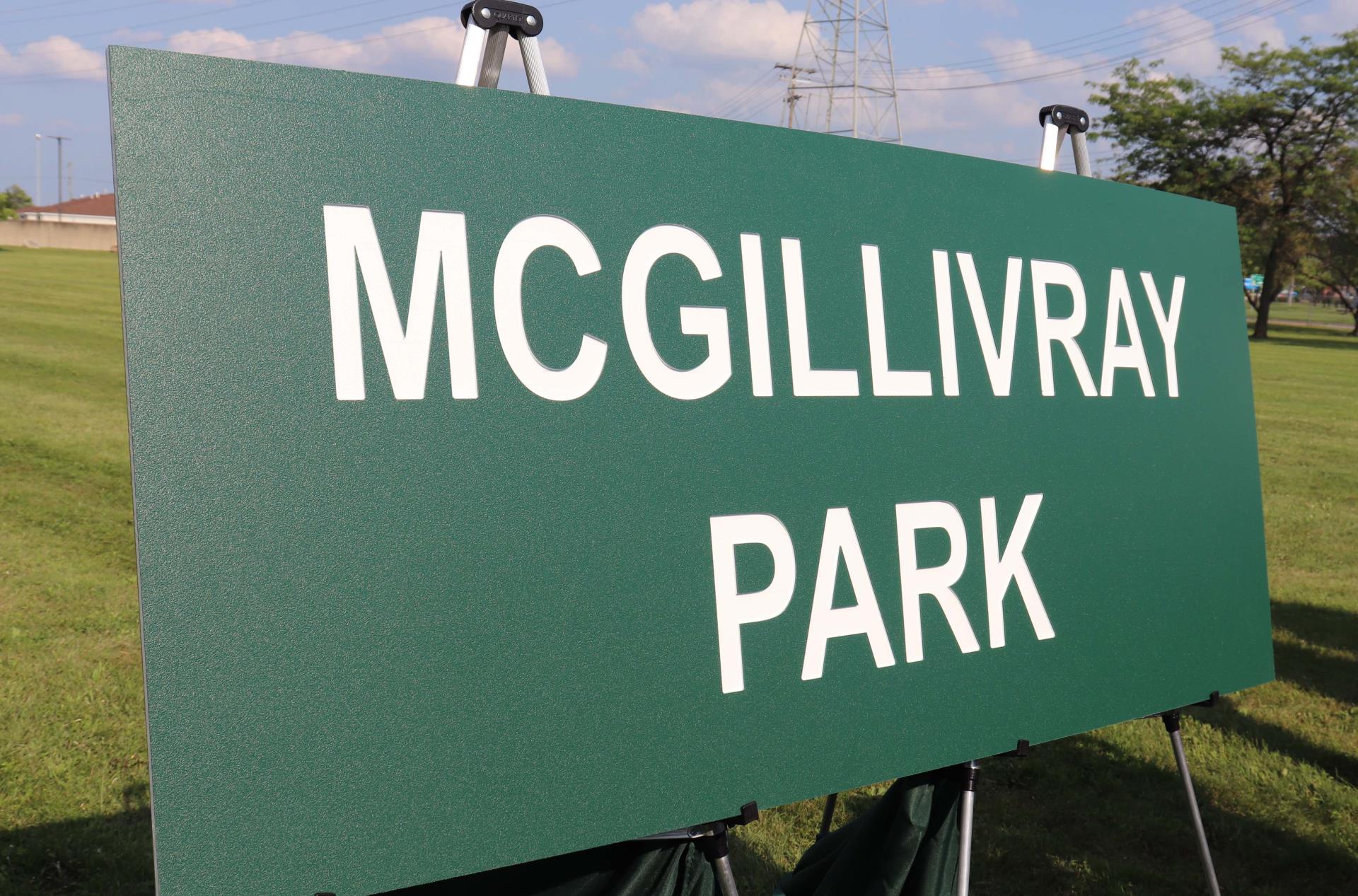 McGillivray Park Sign